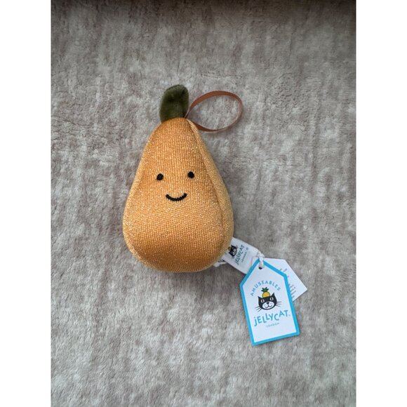 Jellycat Festive Folly Pear Ornament NWT - Picture 4 of 5